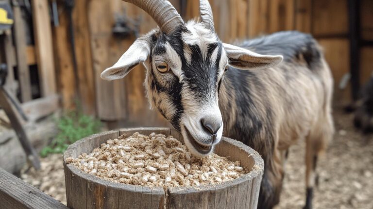 Goat Stand with Feed Bin: Boost Livestock Feeding