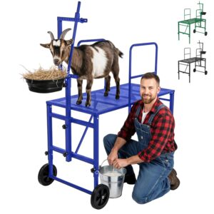 Goat Stand Heavy Duty Adjustable for Goats & Sheep – BLUE