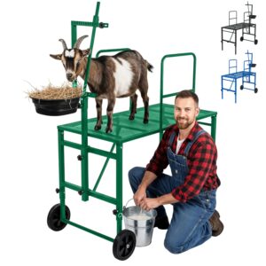 Goat Stand Heavy Duty Adjustable for Goats & Sheep – GREEN