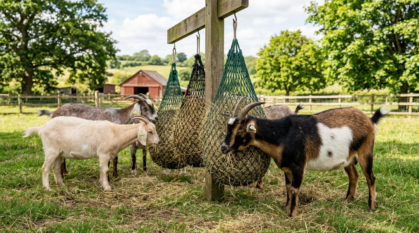 Slow Feeding Hay Nets Explained for Goat Owners' Benefits