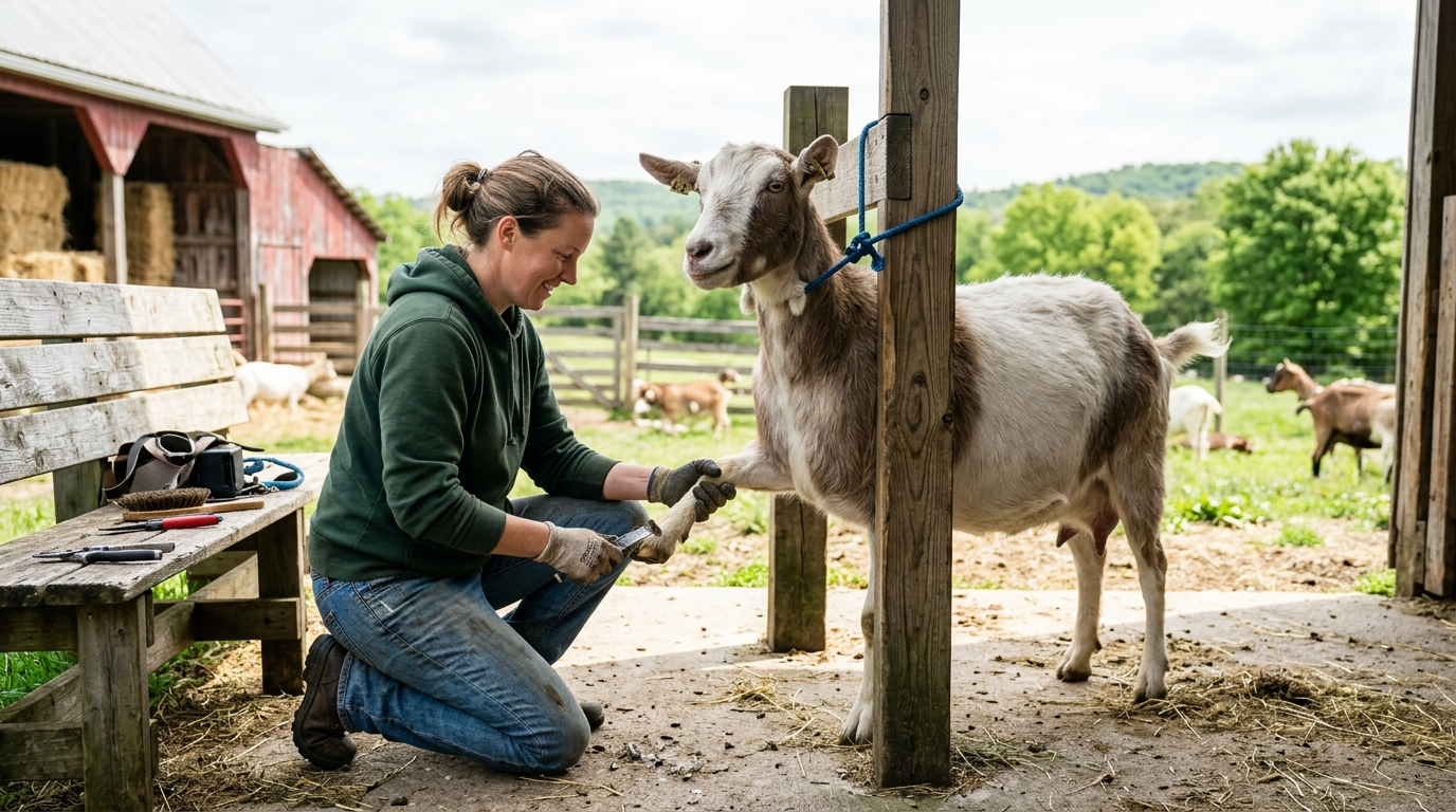 How to Hold a Goat Still for Hoof Trimming Successfully