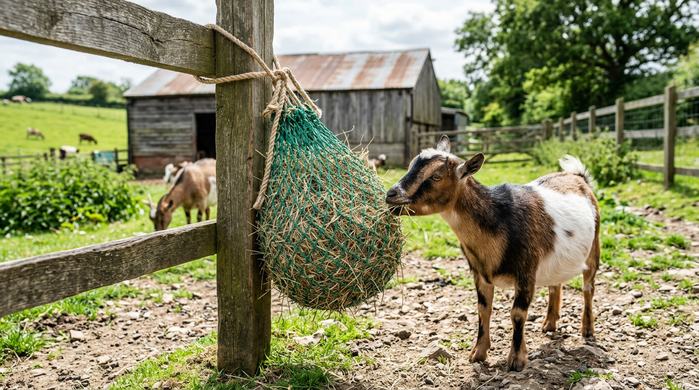 The Small Hay Net Every Traveling Goat Owner Needs