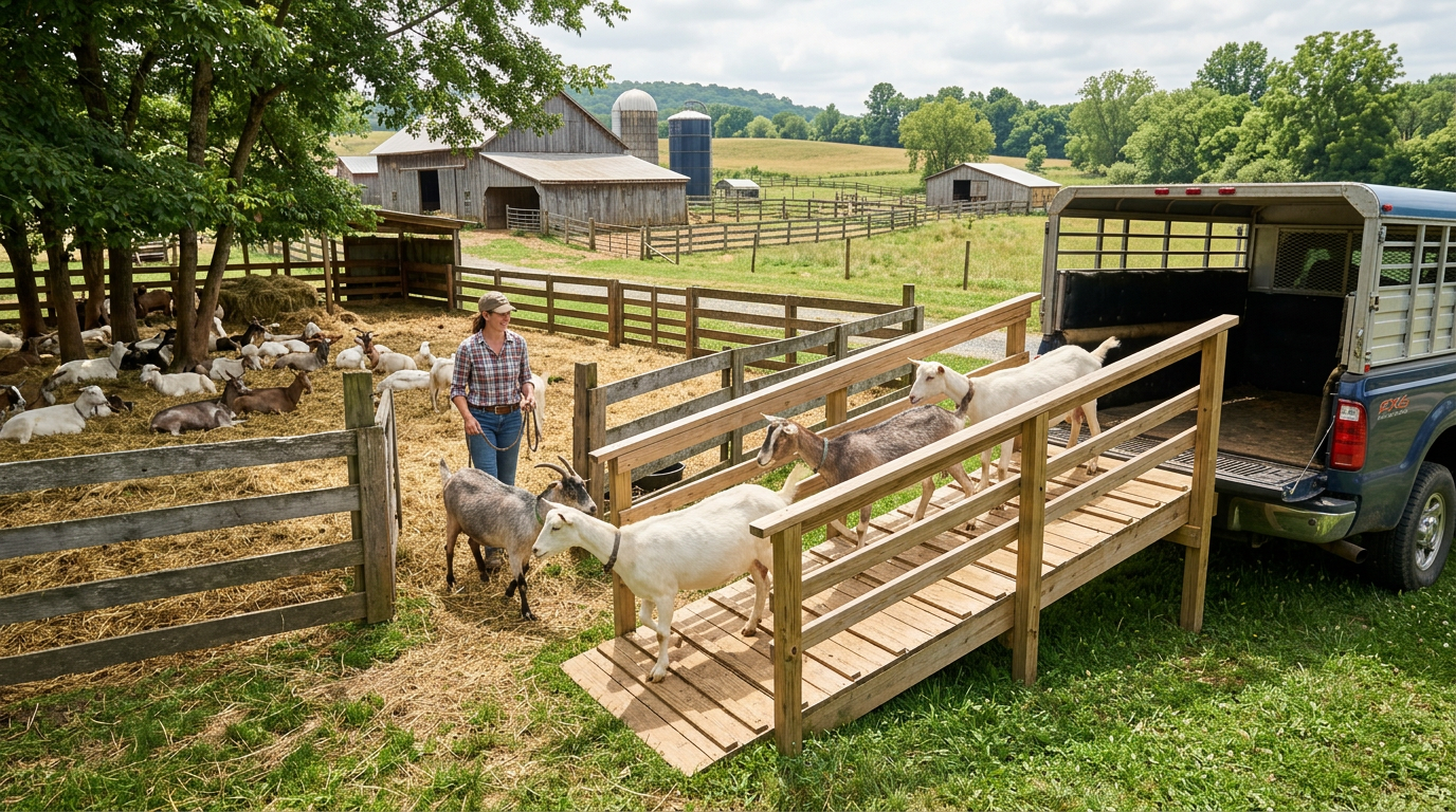 How to Train a Goat to Load Onto a Stand Calmly