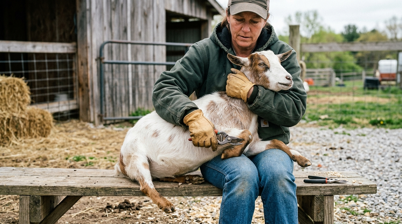 How to Hold a Goat Still for Hoof Trimming Successfully