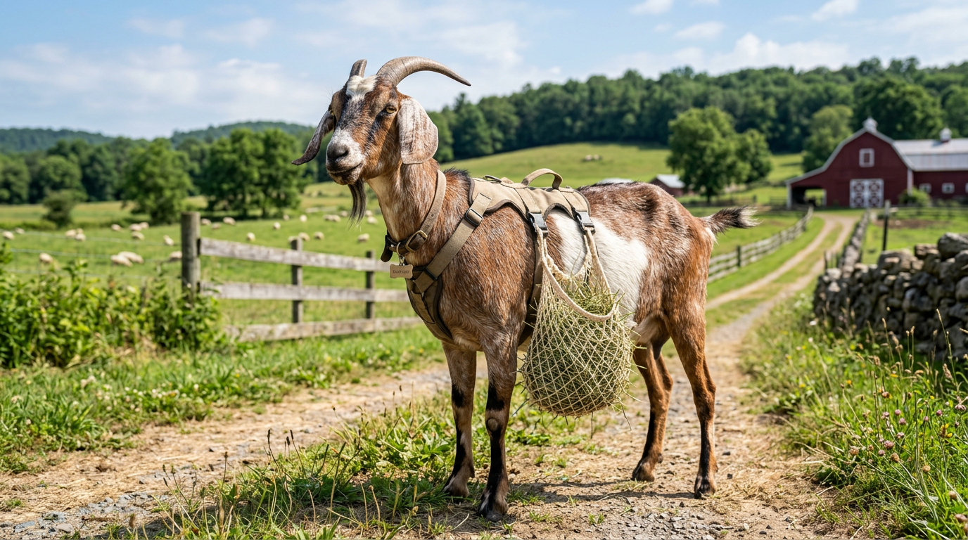 The Small Hay Net Every Traveling Goat Owner Needs