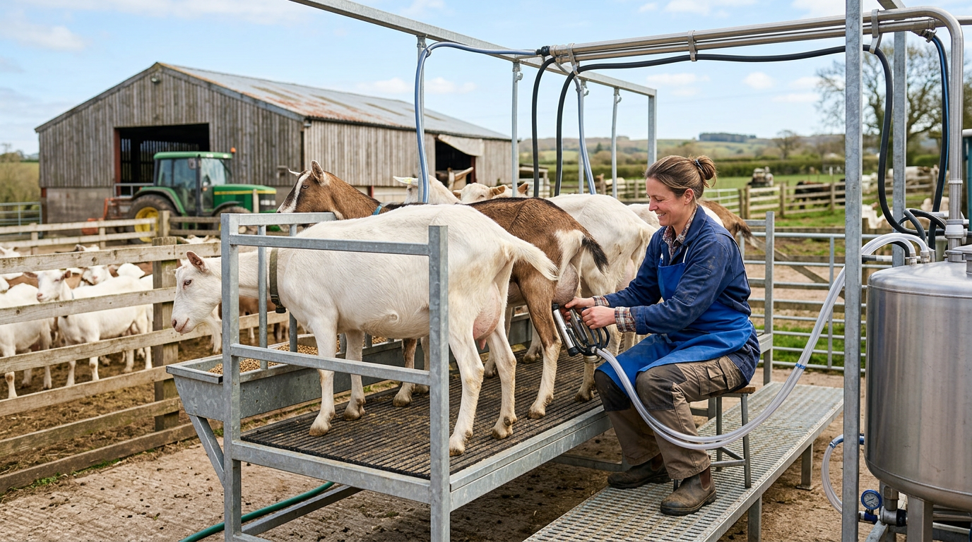 How a Goat Milking Stand Saves Your Back and Time