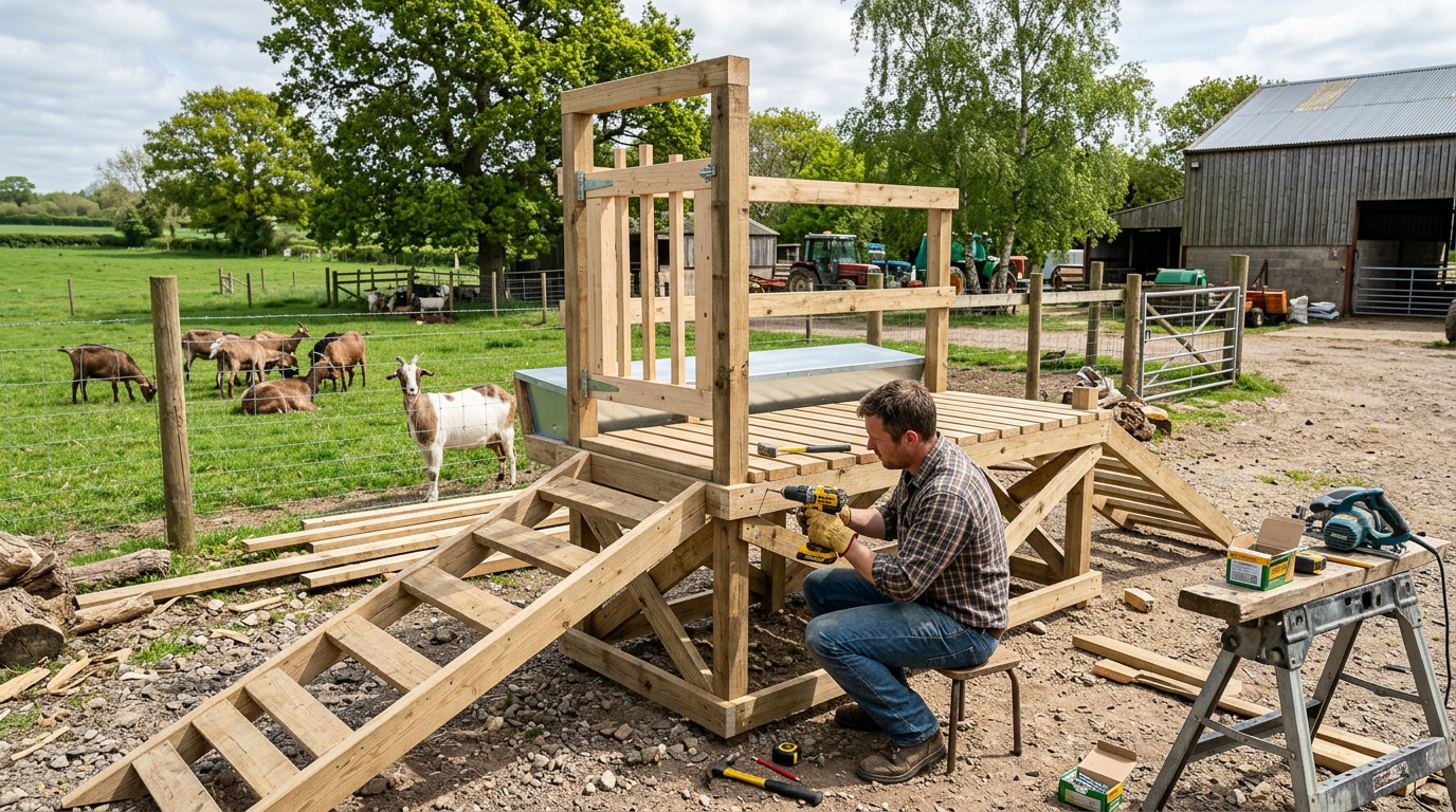 The Goat Stand Setup That Works for Any Size Herd