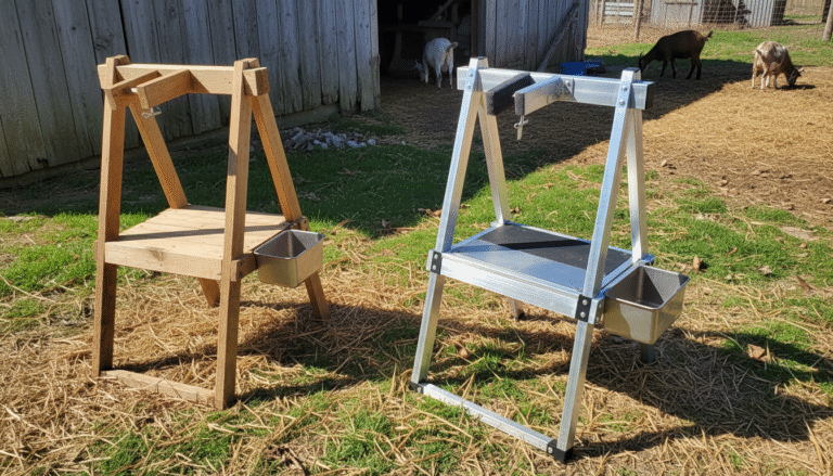 Goat Milking Stand Comparison: Goatzy Beats VEVOR Features